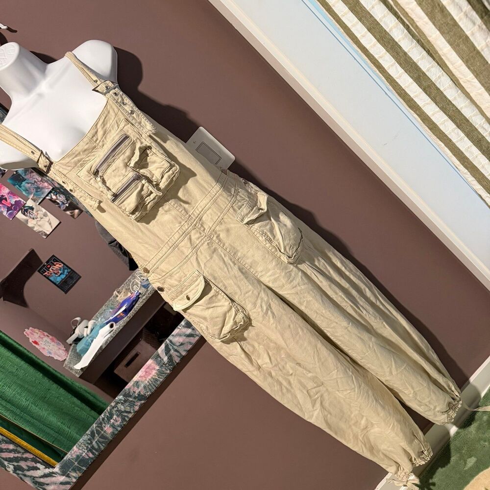 Women’s boho overalls romper one piece small